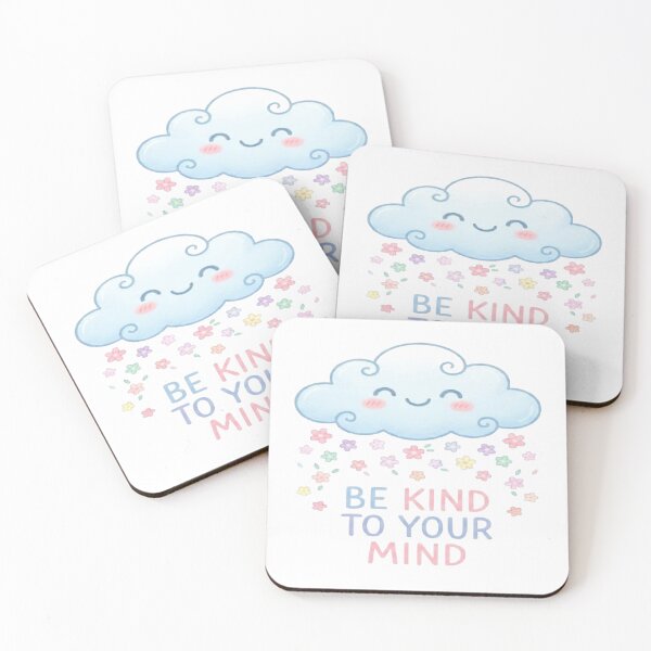 Item preview, Be Kind To Your Mind Pastel Mental Health Aesthetic Graphic designed and sold by TopTrendsetting.