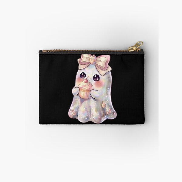 Item preview, Cute Kawaii Ghost Eating a Strawberry Cupcake Design / Baking /  Cherry / Halloween / Foodie / T-shirts mugs stickers phone case hardcover journal poster designed and sold by TeenLake.