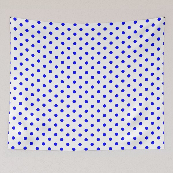 Item preview, Mini Polka Dot Bright Blue White designed and sold by Jeallan Designs.