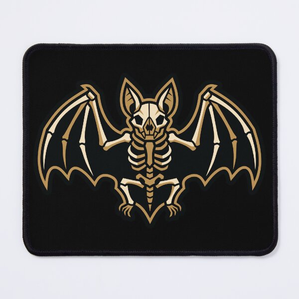 Item preview, Stylized Bat Skeleton Gothic Emblem Line Art designed and sold by ZUMERI.