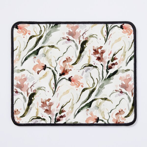 Item preview, Soft Watercolor Floral Pattern - Elegant Terracotta & Sage Wildflowers designed and sold by AOCollections.