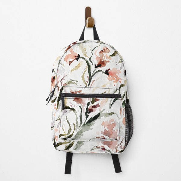 Item preview, Soft Watercolor Floral Pattern - Elegant Terracotta & Sage Wildflowers designed and sold by AOCollections.