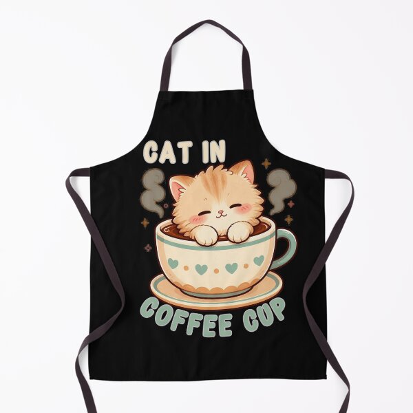 Item preview, Cute Cat in Coffee Cup – Kawaii Cat Lover Design designed and sold by VisualPantry.