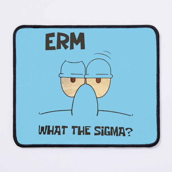 Item preview, Erm What The Sigma Funny Blue Cartoon Eyes Meme designed and sold by Neon Bones Studio.