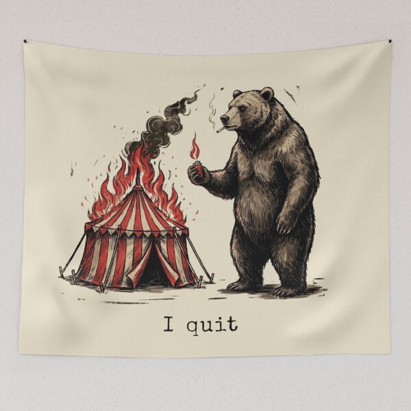 Item preview, Bear - I quit designed and sold by 123ks.