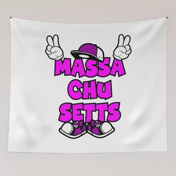 Item preview, MASSACHUSETTS Graffiti Retro Lettering designed and sold by NFTWords.