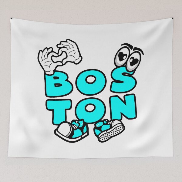 Item preview, BOSTON Vintage Cartoon Retro Comic designed and sold by NFTWords.