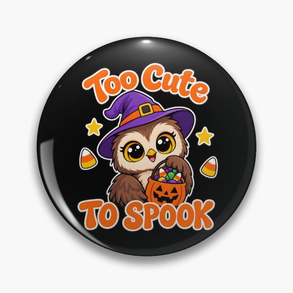 Item preview, Too Cute to Spook Owl Toddler Halloween Trick-or-Treat designed and sold by clothesy7.