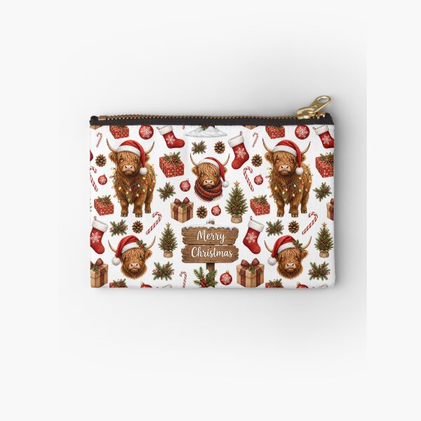Item preview, Highland cow Christmas  designed and sold by DisorderlyDigital.