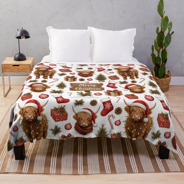 Item preview, Highland cow Christmas designed and sold by DisorderlyDigital.