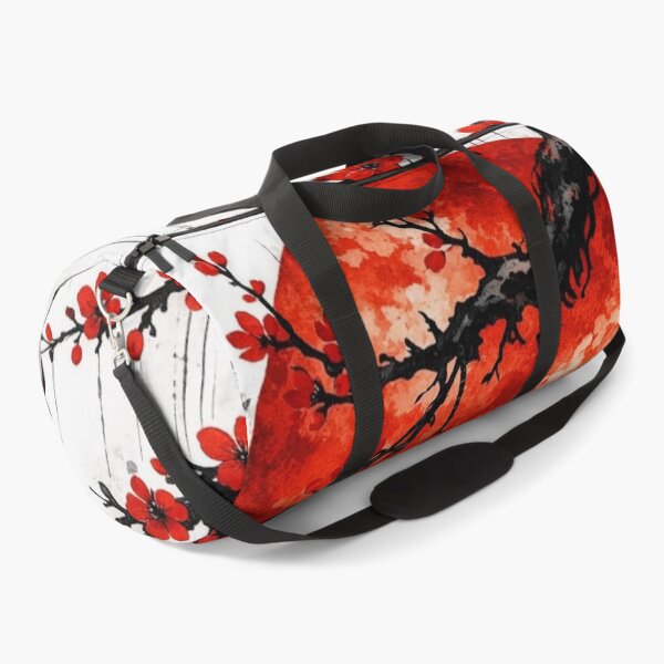 Item preview, Japanese Lantern and Red Sun Watercolor — Sakura Blossom Asian Aesthetic designed and sold by LYAN-STORE.