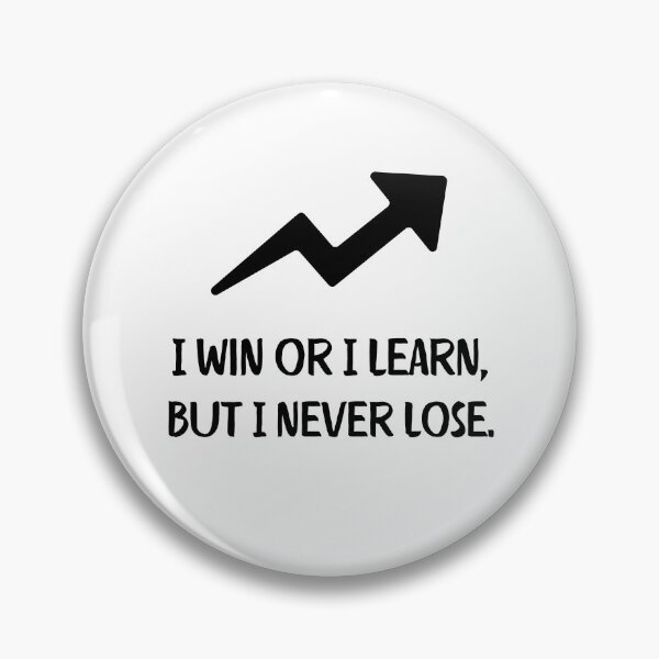 Item preview, I Win Or I Learn But I Never Lose Motivational Arrow Quote designed and sold by Moad Fahim.