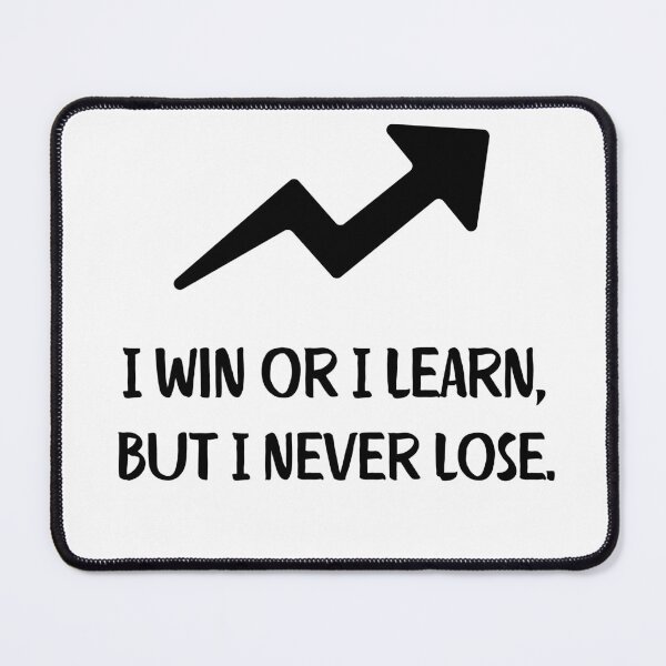 Item preview, I Win Or I Learn But I Never Lose Motivational Arrow Quote designed and sold by Moad Fahim.