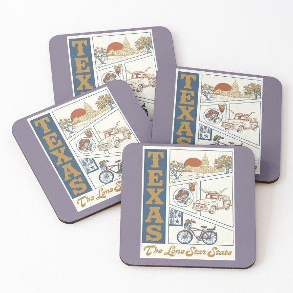Item preview, Texas Lone Star State Vintage Travel Art Austin Rodeo Souvenir designed and sold by LittleArij.