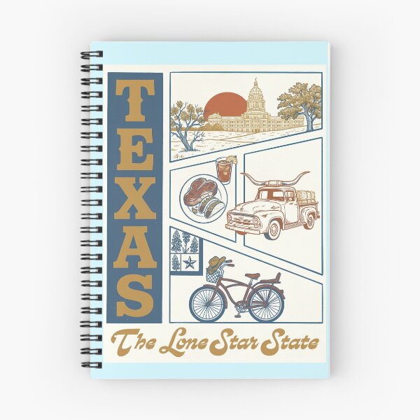 Item preview, Texas Lone Star State Vintage Travel Art Austin Rodeo Souvenir designed and sold by LittleArij.