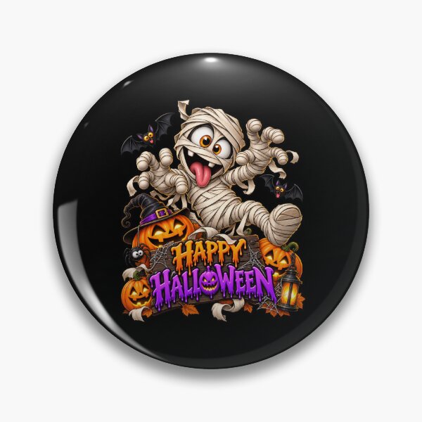 Item preview, Happy Halloween Mummy Pumpkin Bat designed and sold by Innsbrucker.