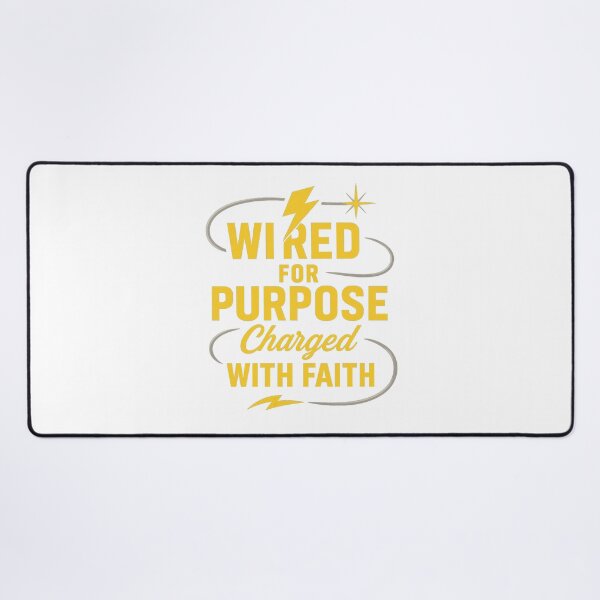 Item preview, Wired for Purpose Charged with Faith | Christian Electrician Workwear Design designed and sold by SoulThread Studio.