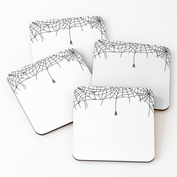 Item preview, Spooky Spider Web Top Border Frame — Halloween Cobweb Garland Line Art designed and sold by LYAN-STORE.