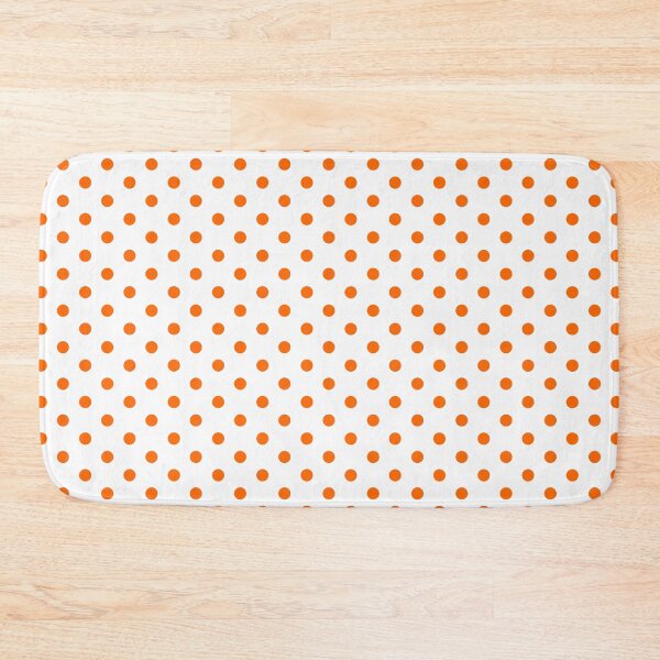 Item preview, Mini Polka Dot Orange White designed and sold by Jeallan Designs.