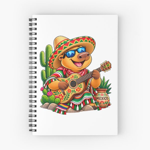 Item preview, Cute Capybara in Mexico Viva Mexico designed and sold by CapybaraTravels.