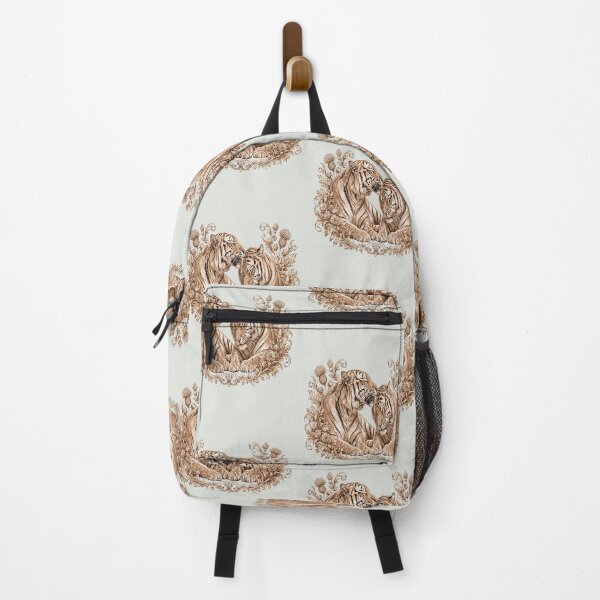 Item preview, Vintage Sepia Tiger Pair Botanical Art designed and sold by the artedivino.