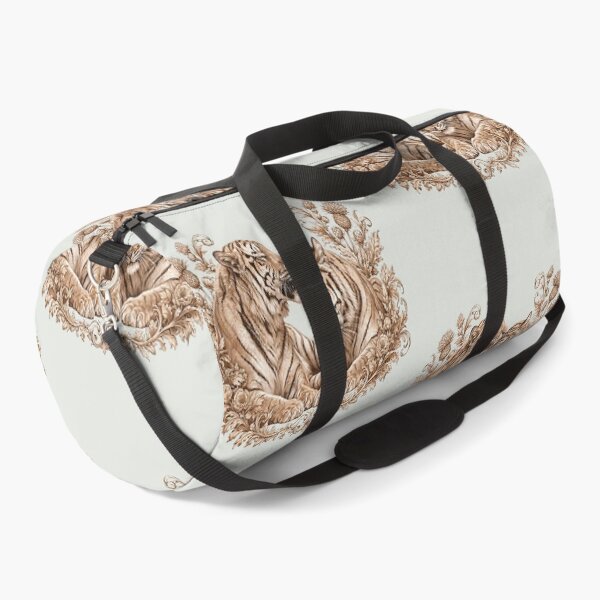 Item preview, Vintage Sepia Tiger Pair Botanical Art designed and sold by the artedivino.