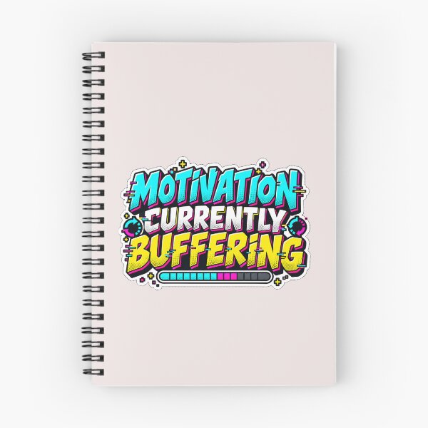 Item preview, Motivation Currently Buffering – Funny Retro Tech Quote designed and sold by Jaani-T.