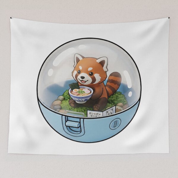 Item preview, Cute Kawaii Red Panda Ramen Gashapon - Japanese Capsule Art-#serie1 designed and sold by JeanChiale.