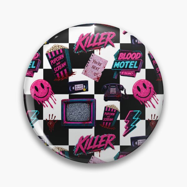 Item preview, Popcorn and scream y2k checker pattern designed and sold by DisorderlyDigital.