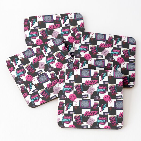 Item preview, Popcorn and scream y2k checker pattern designed and sold by DisorderlyDigital.