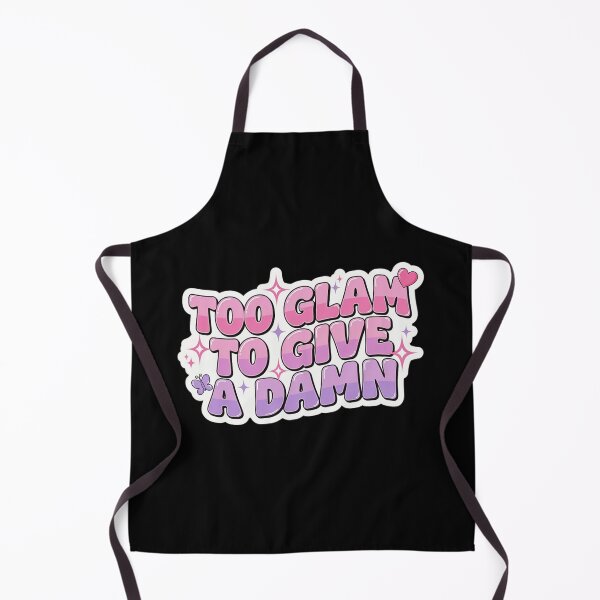 Item preview, Too Glam To Give A Damn Y2K Bubble Letter Pink Sticker designed and sold by Barkashow.
