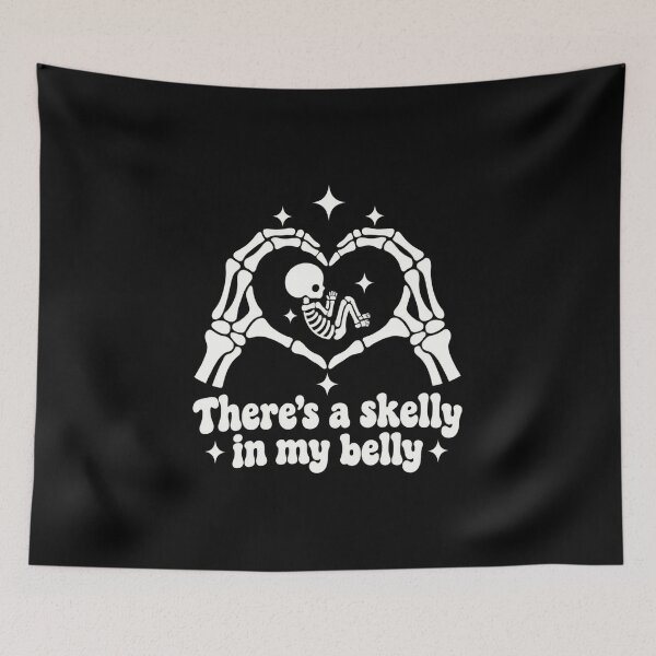 Item preview, There's A Skelly In My Belly designed and sold by LuveraxArt.