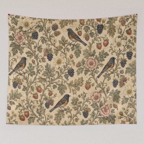 Item preview, Vintage Woodland Cottagecore Pattern designed and sold by IRYNASHOP.