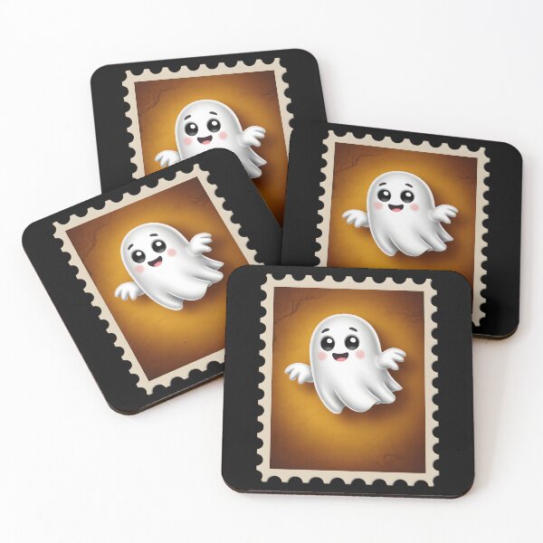 Item preview, Cute Ghost on Postage Stamp designed and sold by jkrphoto.
