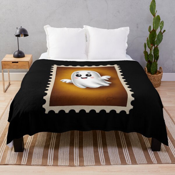 Item preview, Cute Ghost on Postage Stamp designed and sold by jkrphoto.