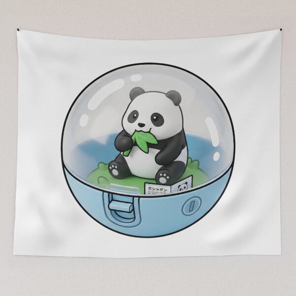 Item preview, Cute Kawaii Giant Panda Bamboo Gashapon - Japanese Capsule Art-#serie 1 designed and sold by JeanChiale.