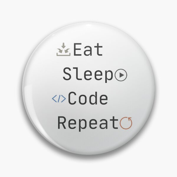 Artikelvorschau, Eat Sleep Code Repeat Grafik - Lustiger Computerprogrammierer-Tech-Humor Druck entworfen und verkauft von Rehnair.