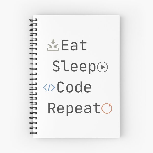Item preview, Eat Sleep Code Repeat Graphic - Funny Computer Programmer Tech Humor Print designed and sold by Rehnair.