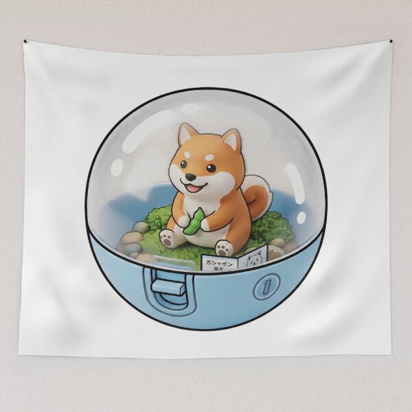 Item preview, Cute Kawaii Shiba Inu Gashapon - Japanese Gachapon Capsule Toy Art-#serie 1 designed and sold by JeanChiale.