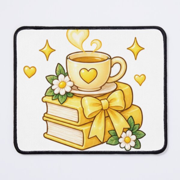 Item preview, Cozy Yellow Coffee & Books Aesthetic Sticker designed and sold by Kiralemon.