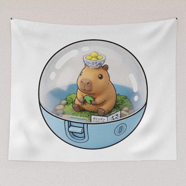 Item preview, Cute Kawaii Capybara Gashapon - Japanese Yuzu Fruit Capsule ArtDrop Art-#serie 1 designed and sold by JeanChiale.
