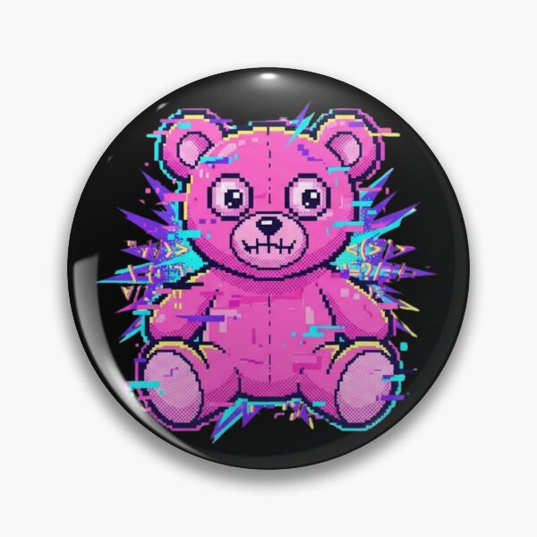Item preview, The pixelated teddy bear designed and sold by BiaSMartins.