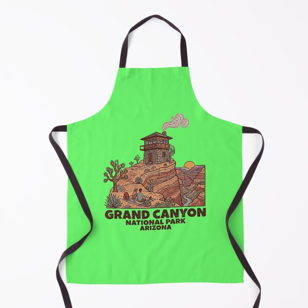 Item preview, Grand Canyon Desert Watchtower Vintage Arizona Hiking Camping Art designed and sold by LittleArij.