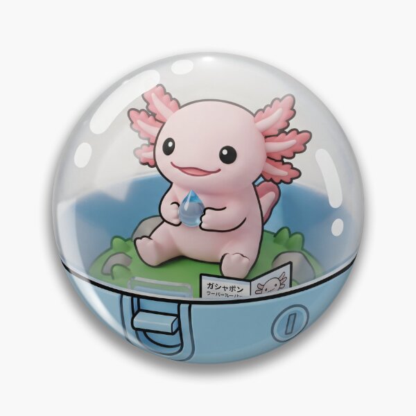 Item preview, Cute Kawaii Axolotl Gashapon - Japanese Capsule Water Drop Art-#serie 1 designed and sold by JeanChiale.