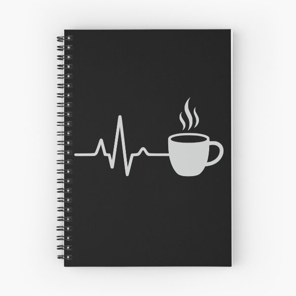 Item preview, ECG heartbeat meets coffee for caffeine fans designed and sold by FeverVoid.