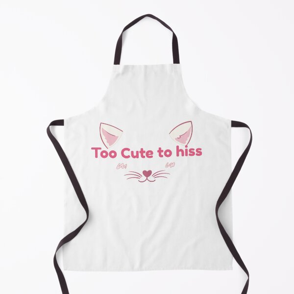 Item preview, Too Cute to Hiss Cute Pink Cat Face Graphic - Cute Animal Quote Print designed and sold by Rehnair.