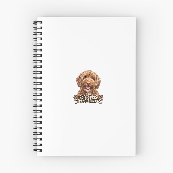 Item preview, Soft Curls Strong Opinions – Funny Labradoodle Dog designed and sold by Mori Finch Press.