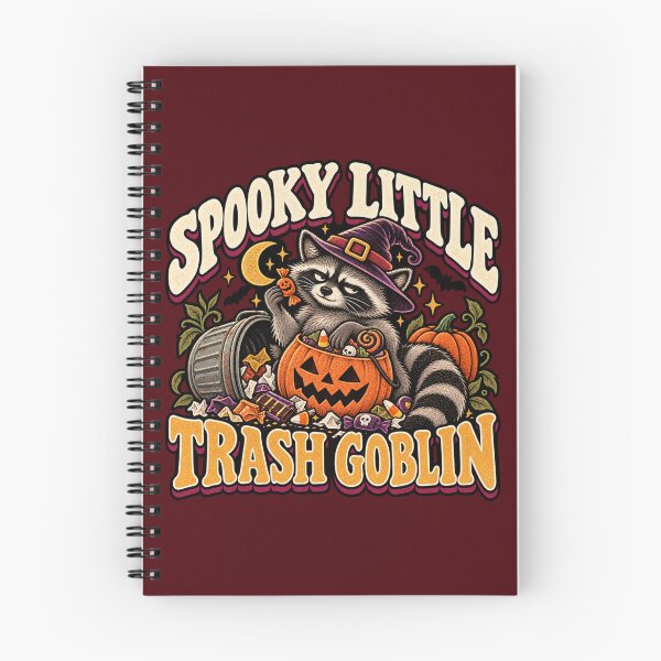 Item preview, Spooky Little Trash Goblin Raccoon – Funny Retro Halloween Raccoon designed and sold by OddCritterCo.