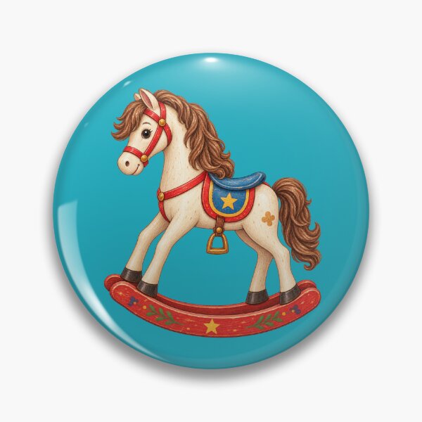 Item preview, Vintage Rocking Horse designed and sold by JessouArt.