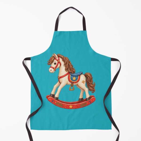 Aperçu de l'œuvre Vintage Rocking Horse créée et vendue par JessouArt.